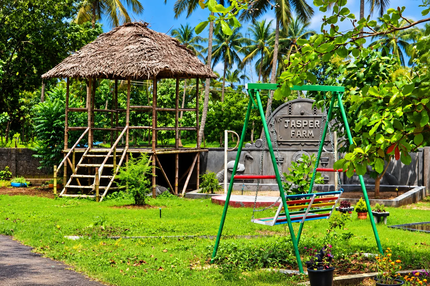 Green wellness garden at HYGEIA